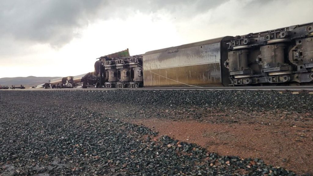 Nebraska tornado wreaks havoc across state leaving a train DERAILED