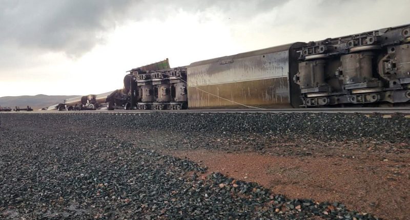 Nebraska tornado wreaks havoc across state leaving a train DERAILED