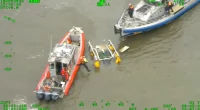 New aerial video captures police, dive team response to fatal Hudson River helicopter crash