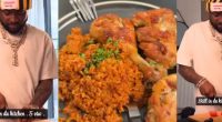 Nigerians Reacts As 'Chef Davido' Shows Off His Homemade Jollof Rice -