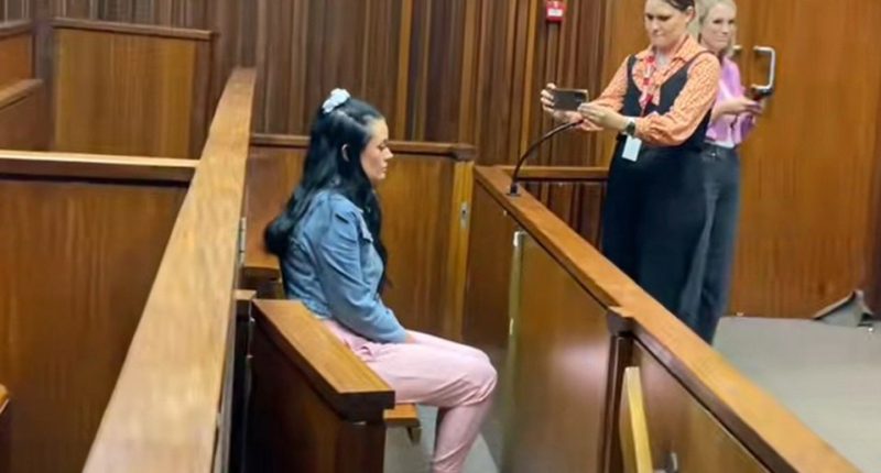 Amber Hughes on trial for allegedly murdering her boyfriend's daughter.