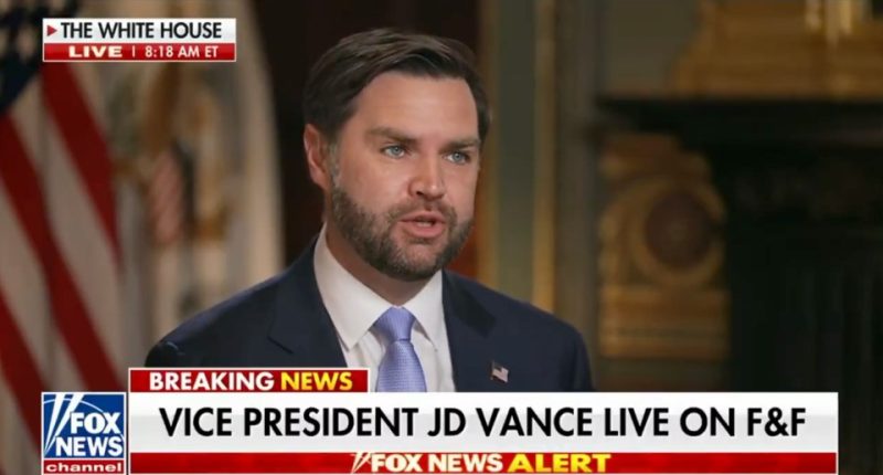 Vice President JD Vance on Fox News.