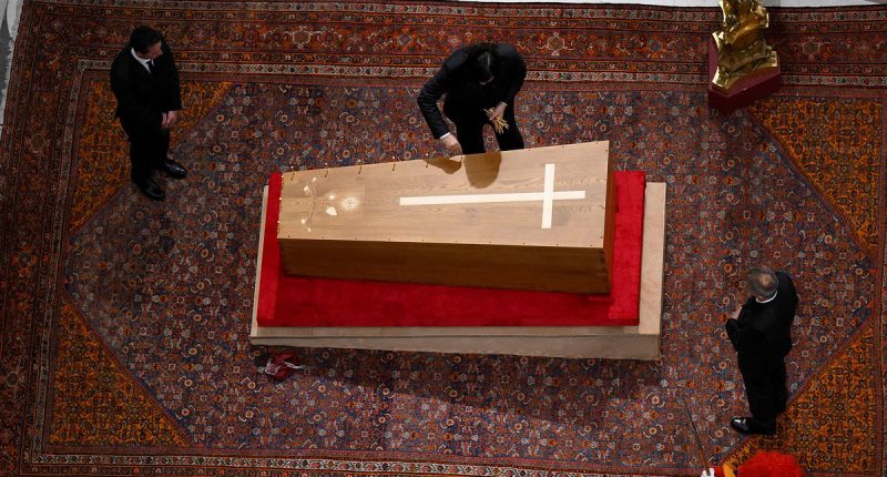 Pope Francis' coffin is sealed as world prepares to say farewell