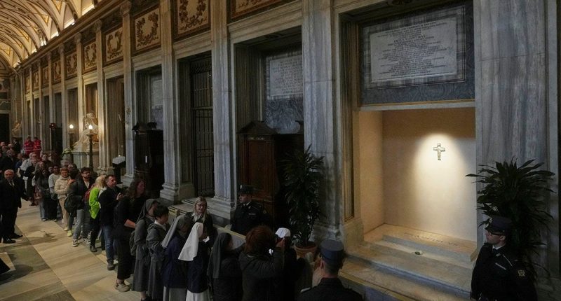 Pope Francis' tomb opens to visitors at Roman basilica, as 200K attend special Mass at St Peter's Square