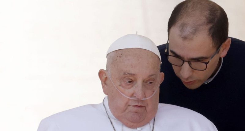 Pope appears in St. Peter's Square for first time in weeks
