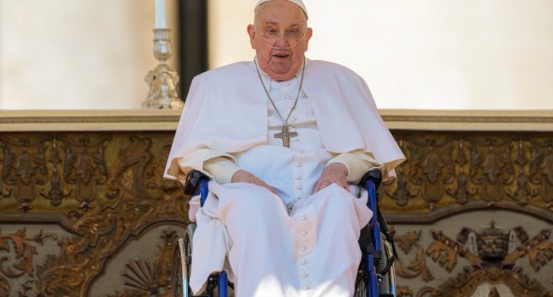 Pope makes surprise appearance at St. Peter’s Square, 2 weeks after leaving hospital