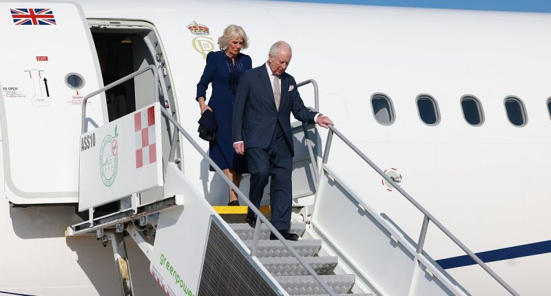 Prince Harry touches down in Britain as King Charles jets off to Italy