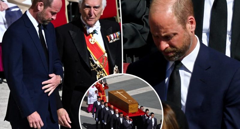 Prince William attends Pope Francis' funeral at the Vatican representing father King Charles