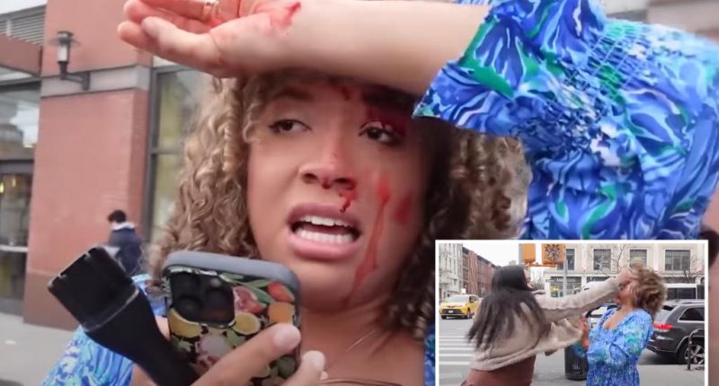 Pro-life activist punched in the face during street interview about abortion