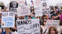 Protesters tee off against Trump and Musk in 'Hands Off!' rallies across the US