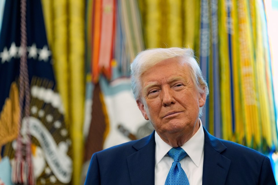 President Donald Trump in the Oval Office.