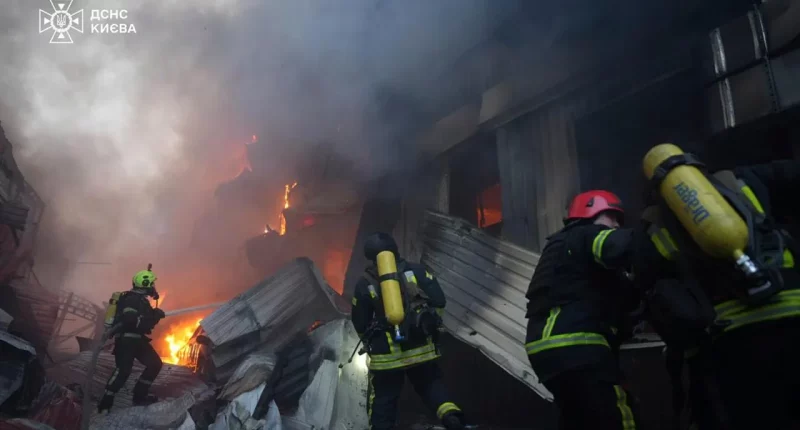 Russian air strikes kill 1 in Kyiv as Zelenskyy demands more pressure on Putin