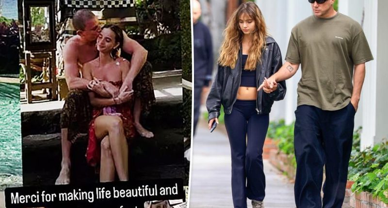 Shirtless Channing Tatum kisses new girlfriend Inka Williams as they go Instagram-official