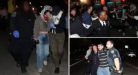 Six arrested after anti-Israel protesters clash with Hasidic Jews outside Brooklyn synagogue where Israeli official was visiting