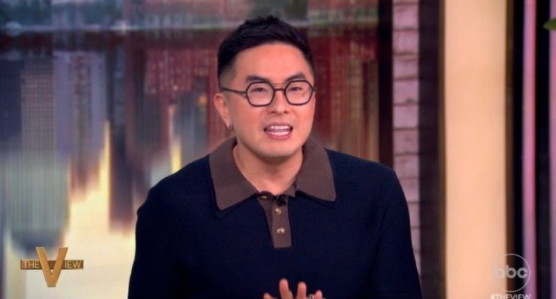 Screenshot of a man speaking on The View.
