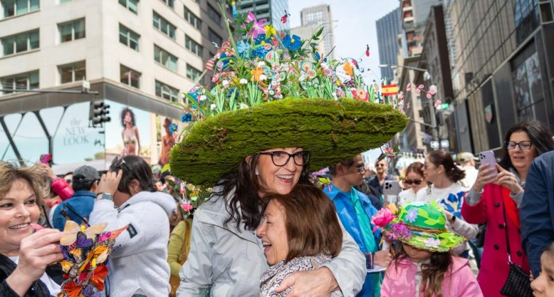 They've got bees in their bonnet -- and everything else -- at NYC Easter Parade