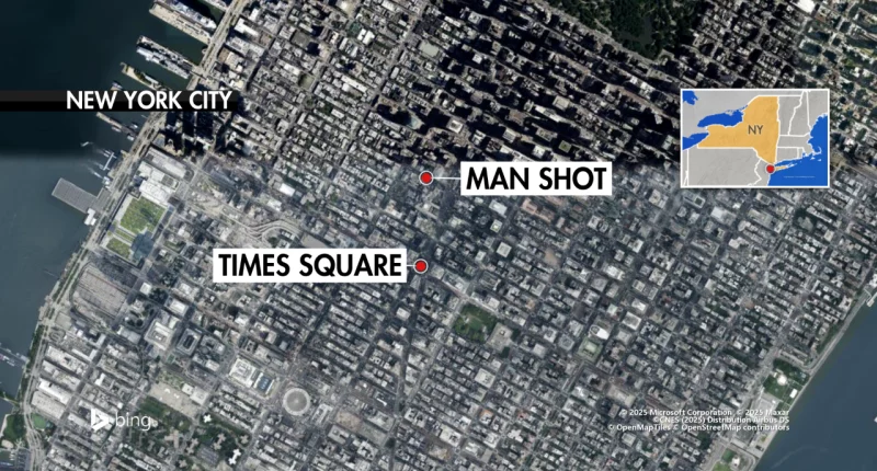Times Square food cart vendor shot after dispute with group of young people