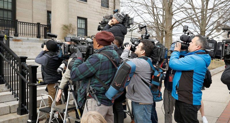 True crime reporters blocked outside courthouse where Karen Read is on trial file First Amendment lawsuit