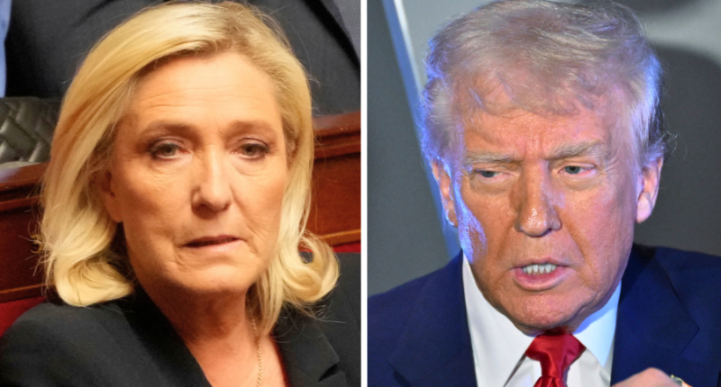 Trump calls for Marine Le Pen to be freed