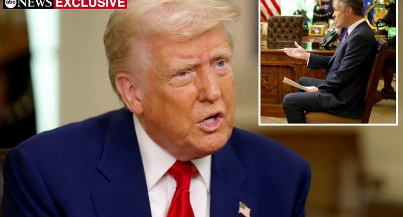 Trump defends tariff policy in testy ABC interview