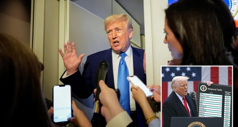 Trump stands by far-reaching tariffs, calling them 'beautiful thing to behold' as stock futures plummet