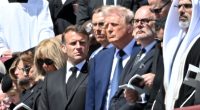 Trump's handshake snubbed by French President at Pope Francis' funeral