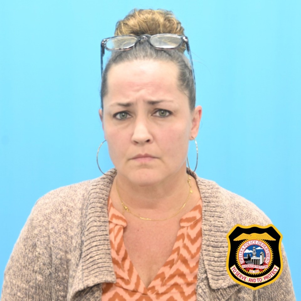 Mugshot of Jill Campbell, an Opelika Middle School teacher facing criminal charges.