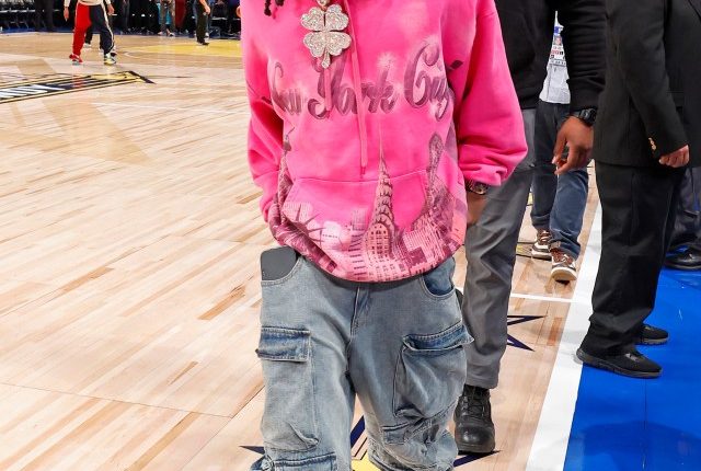 Kai Cenat at the NBA All-Star Game.