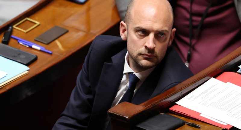 Jean-Noel Barrot, French Minister for Europe and Foreign Affairs, at the National Assembly.