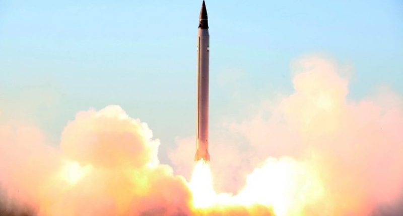 Emad missile launch in Iran.