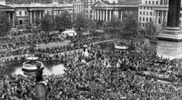 The end of the Second World War sparked huge celebrations across the UK