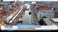 Aerial view of Copenhagen, Denmark, where two US college students were jailed.