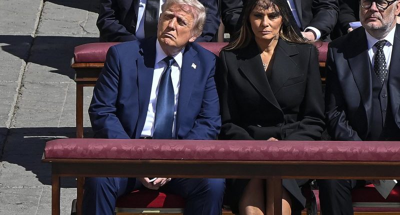 Veiled message in Donald and Melania's schism at Pope's funeral
