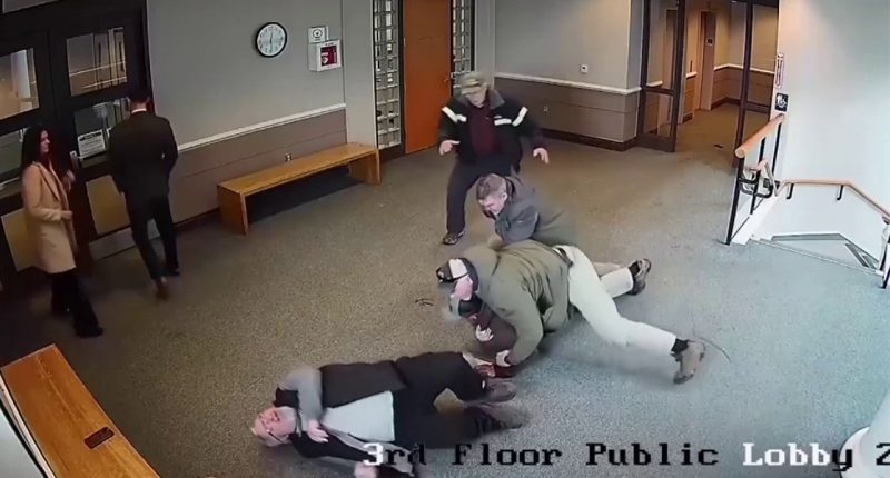 Venezuelan illegal immigrant tackled by federal agents at New Hampshire courthouse after attempt to flee