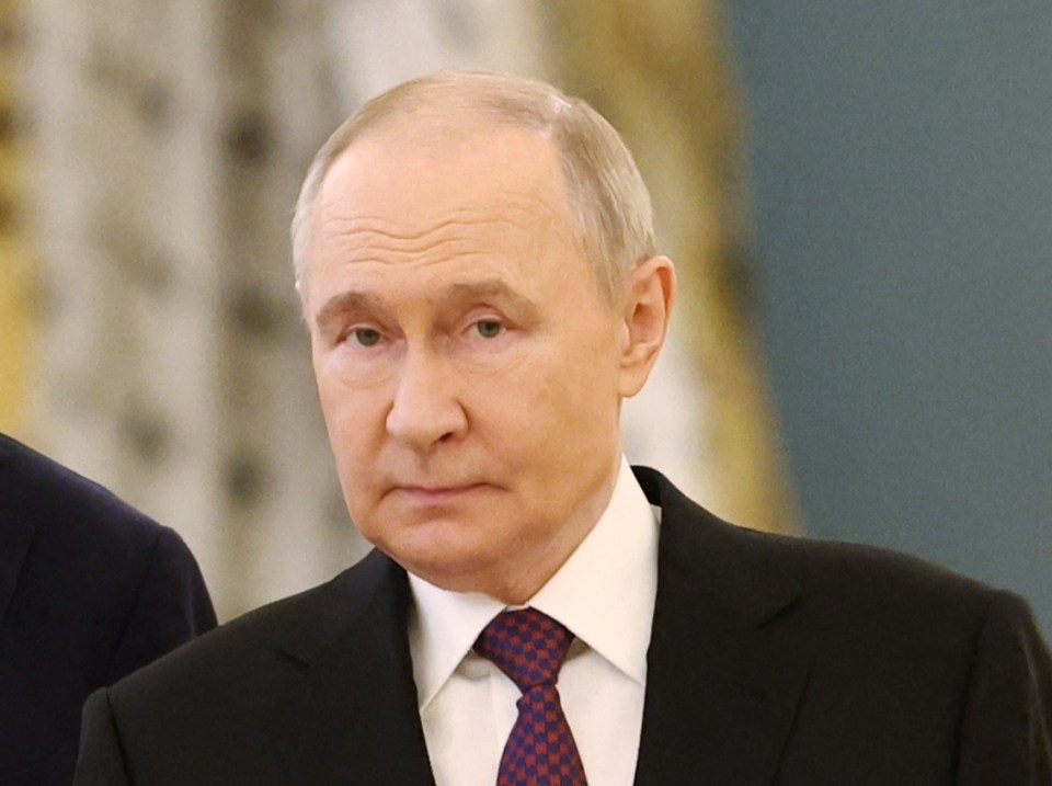 Vladimir Putin and Sultan Haitham bin Tariq meeting at the Kremlin.