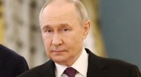 Vladimir Putin and Sultan Haitham bin Tariq meeting at the Kremlin.