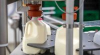 Why do plastic milk jugs have a circular indent on the side?