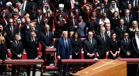 World leaders are spotted taking photos of Pope Francis' coffin