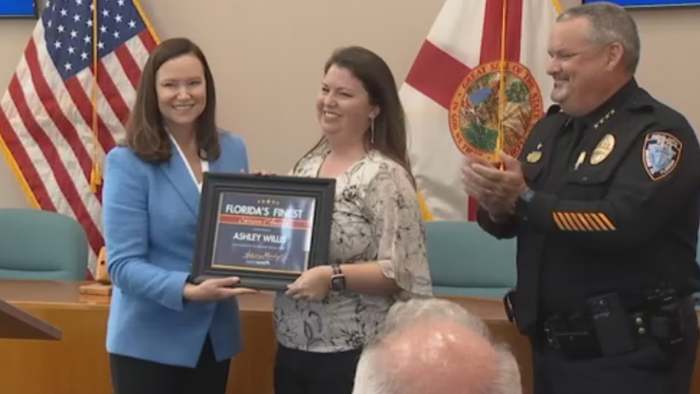 ‘Florida’s Finest’ service award goes to dispatcher credited with saving pregnant woman’s life
