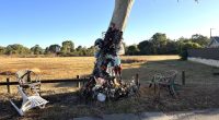A memorial to the 15-year-old in the Midland, Perth.