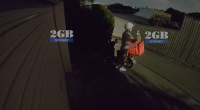 A﻿n Uber Eats driver has been caught taking a customer's food order on CCTV footage obtained by 2GB Radio.