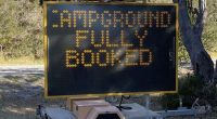 Fully booked camping ground