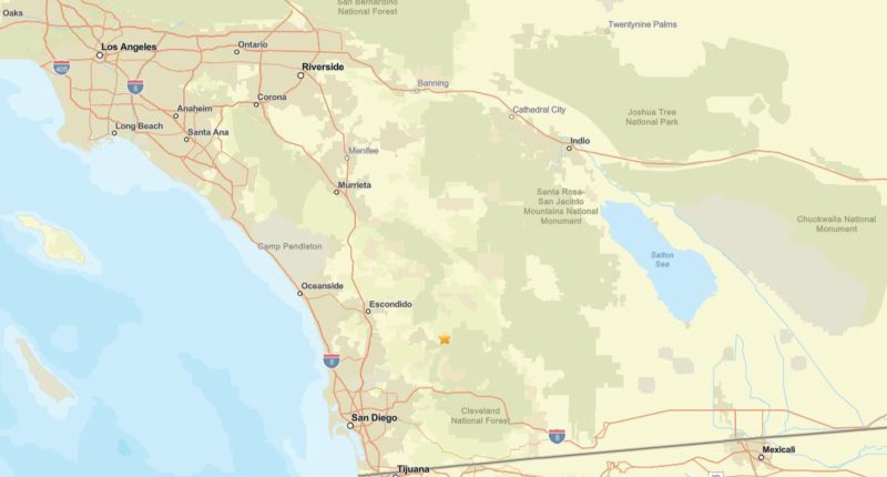 5.2 magnitude earthquake strikes near San Diego, USGS says