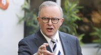 Prime Minister Anthony Albanese at a press conference