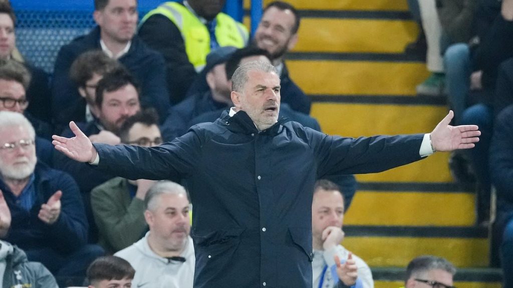 Ange Postecoglou feels the heat in prickly interview with Sky Sports reporter as he goes on VAR rant and is asked about his gesture to Spurs fans in defeat at Chelsea