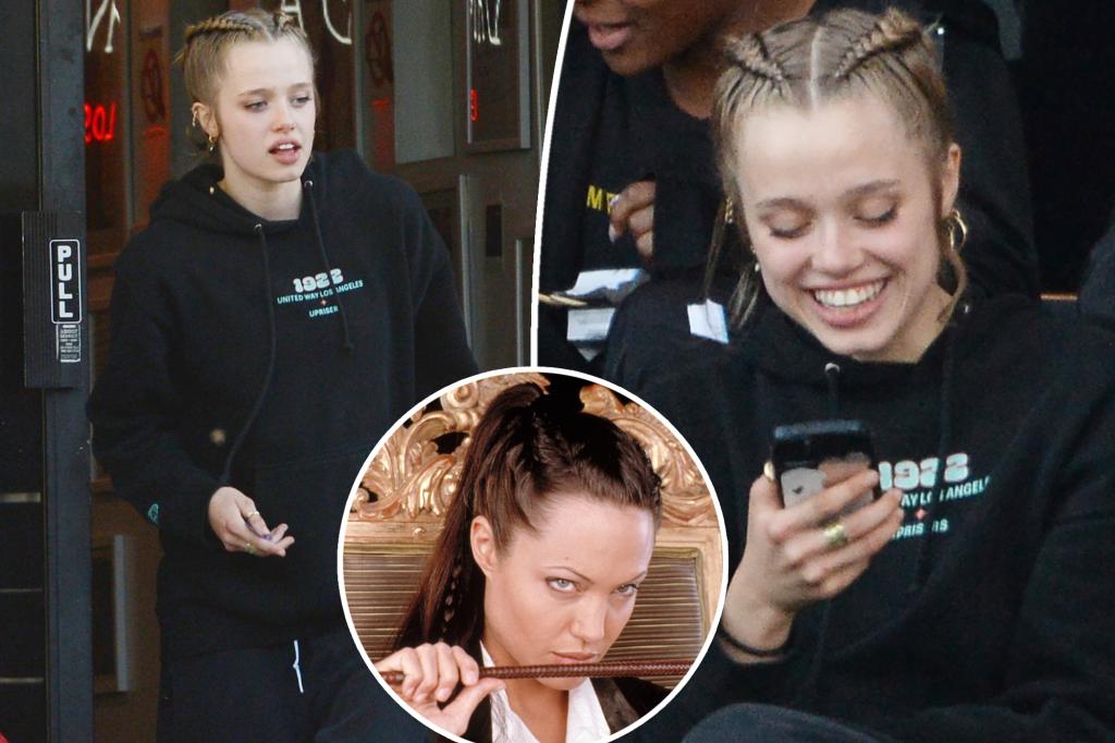 Angelina Jolie’s daughter Shiloh, 18, channels mom’s ‘Tomb Raider’ look with edgy braids