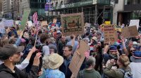 Anti-Trump protesters turn out to rallies in New York, Washington and other cities across country