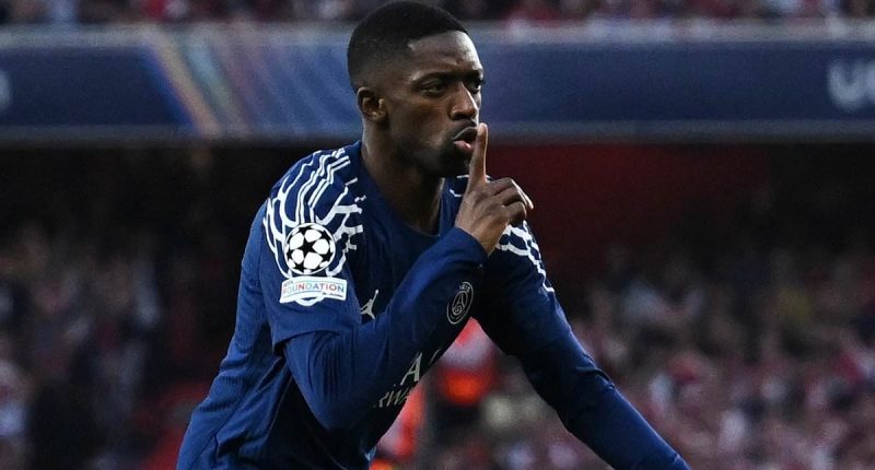 Arsenal 0-1 PSG: Ousmane Dembele strikes early as French champions win at the Emirates to leave the Gunners facing uphill task to reach Champions League final