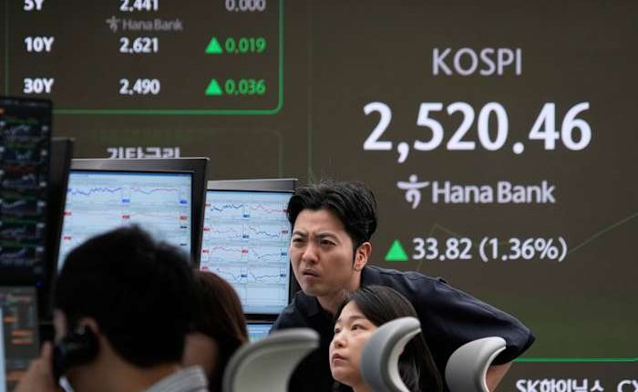 Asian shares jump on hopes tariff war may subside and Trump won't fire Federal Reserve chief