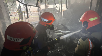 The Singaporean Civil Defence Force (SCDF) was alerted to the fire at a 3-storey building about 9.45am on Tuesday.